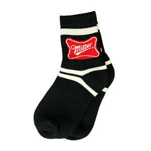 Miller Black & White Stripe Socks