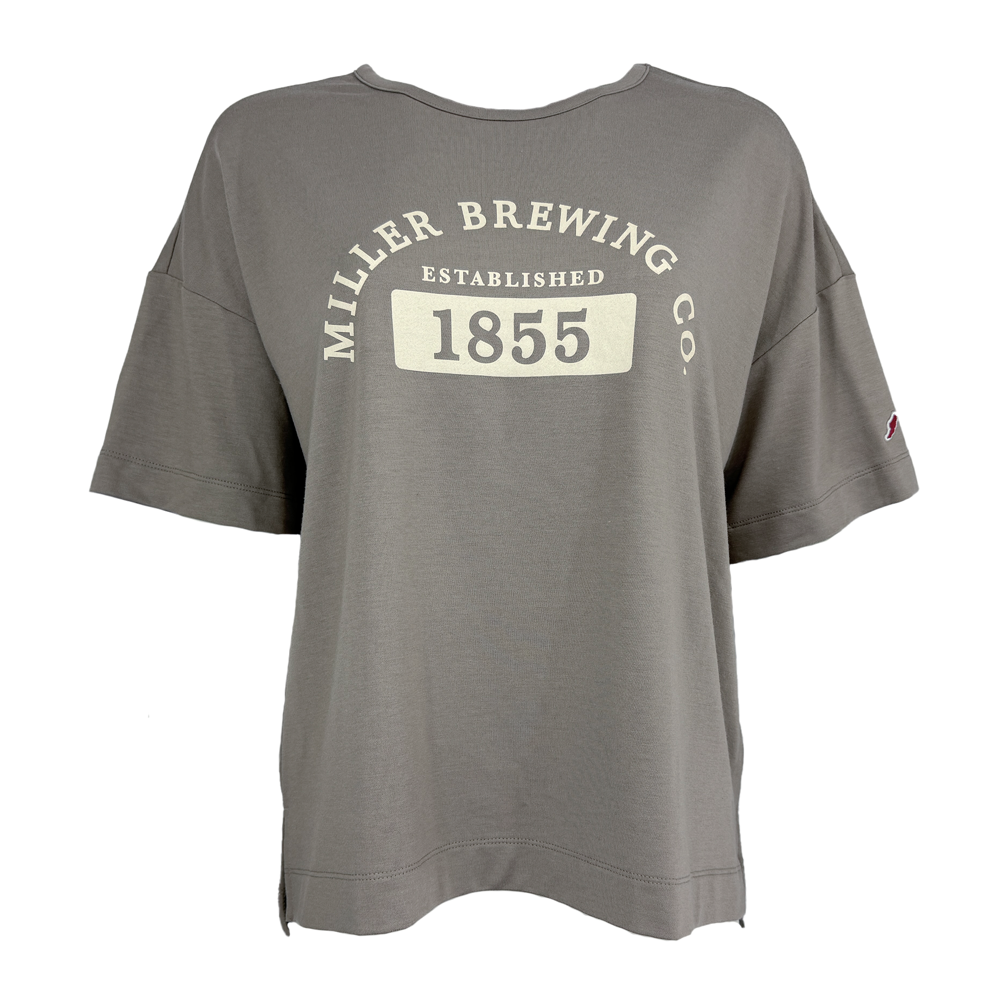 WOMENS MILLER BREWING BOXY TEE