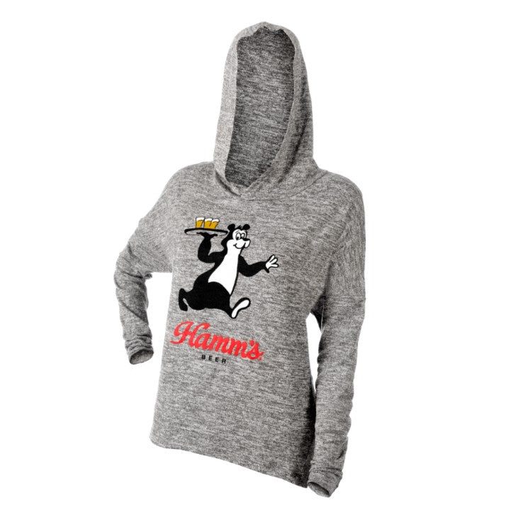 Woman's Gray Hamm's Bear LW Hoodie