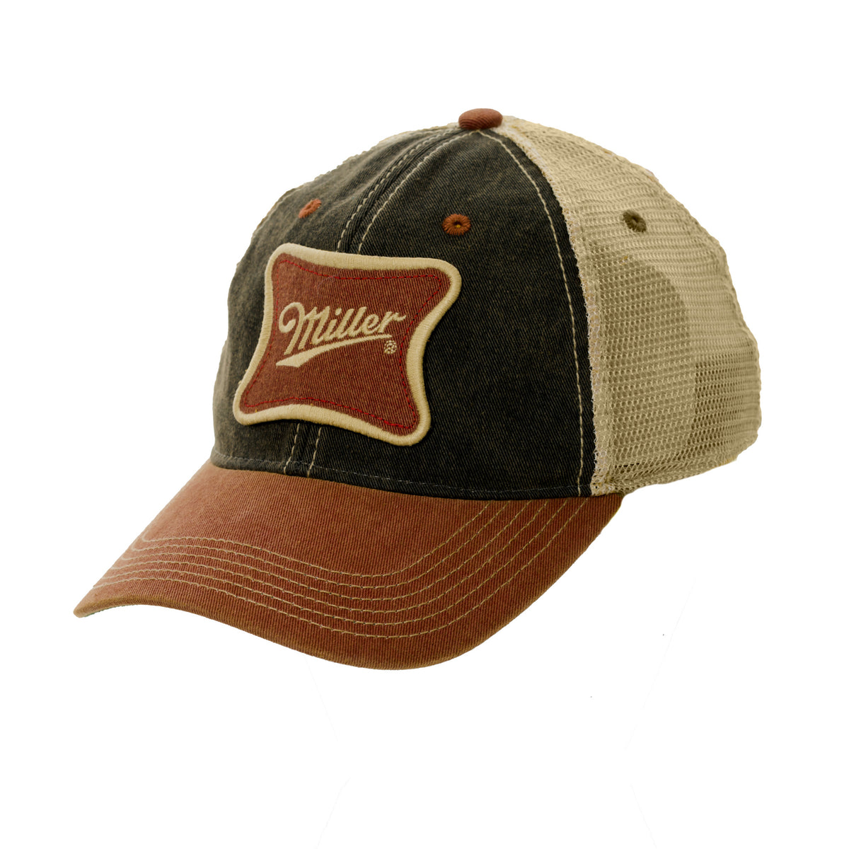 MILLER BLACK & RED TRUCKER HAT